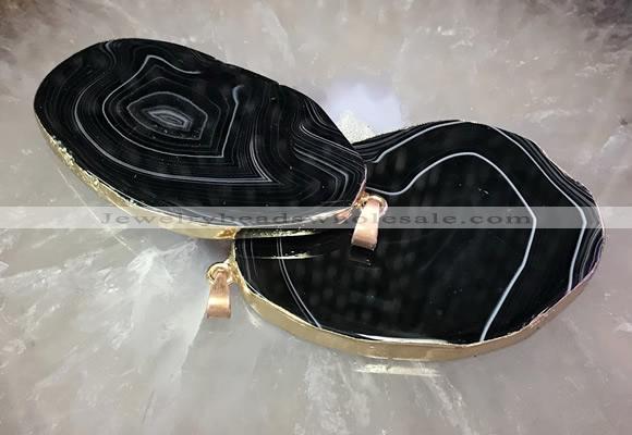 CGP2018 30*50mm - 50*80mm freeform agate slab pendants wholesale