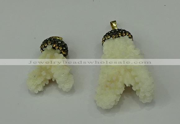 CGP209 25*30mm - 30*50mm freeform coral pendants wholesale