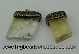 CGP217 20*30mm - 25*40mm freeform citrine gemstone pendants