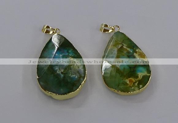 CGP3015 25*45mm freeform agate gemstone pendants wholesale