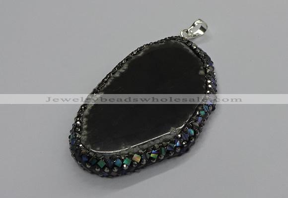 CGP3037 35*65mm - 45*60mm freeform agate gemstone pendants