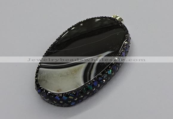 CGP3042 45*65mm - 45*70mm oval druzy agate pendants