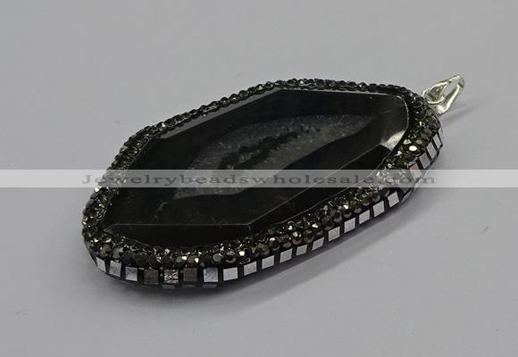 CGP3060 40*65mm - 45*70mm freeform agate gemstone pendants