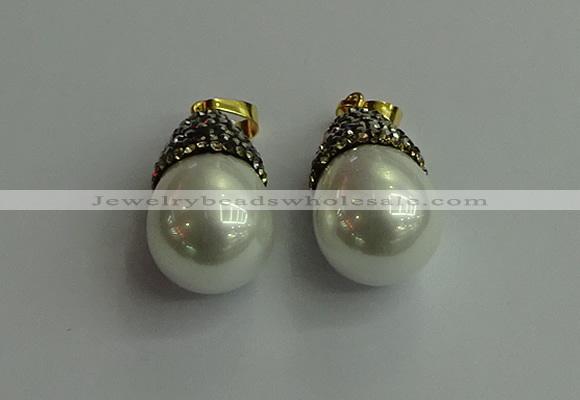 CGP320 15*25mm - 15*30mm teardrop pearl shell pendants wholesale