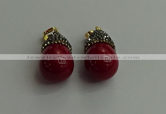 CGP323 15*25mm - 15*30mm teardrop pearl shell pendants wholesale