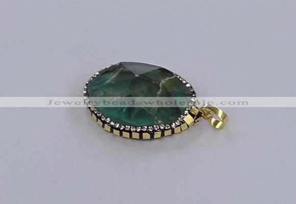 CGP3291 25*30mm - 30*35mm faceted freeform fluorite pendants