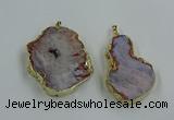 CGP3440 30*45mm - 45*55mm freeform south red agate pendants