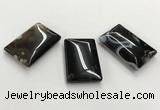 CGP3525 30*45mm rectangle sakura agate slab pendants