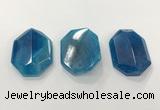 CGP3592 32*42mm faceted octagonal agate pendants wholesale