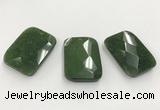 CGP3607 32*45mm faceted rectangle candy jade pendants wholesale