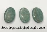 CGP3614 35*60mm oval amazonite gemstone pendants wholesale