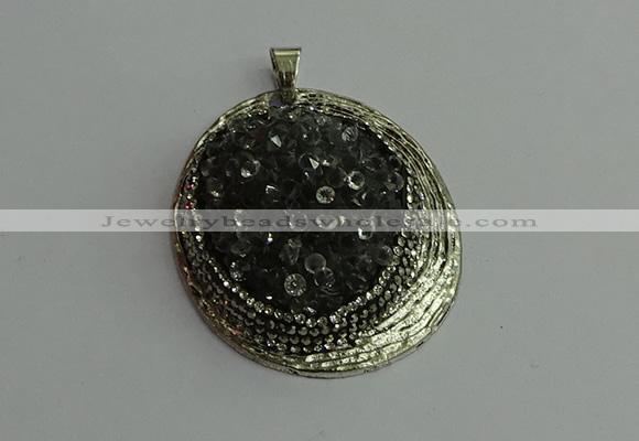 CGP362 35*55mm freeform crystal glass pendants wholesale