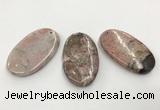 CGP3620 35*60mm oval rhodochrosite gemstone pendants