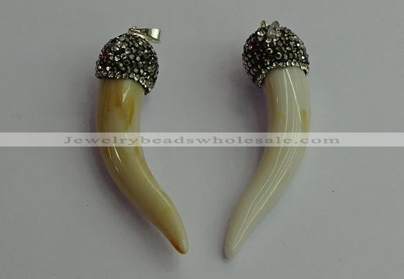 CGP389 10*50mm - 12*60mm horn bone pendants wholesale