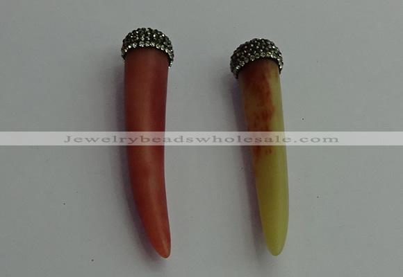 CGP392 10*65mm - 12*75mm horn bone pendants wholesale