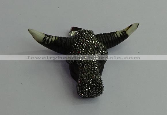 CGP400 45*65mm ox-head bone pendants wholesale