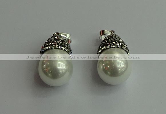 CGP455 15*25mm - 15*30mm teardrop pearl shell pendants wholesale