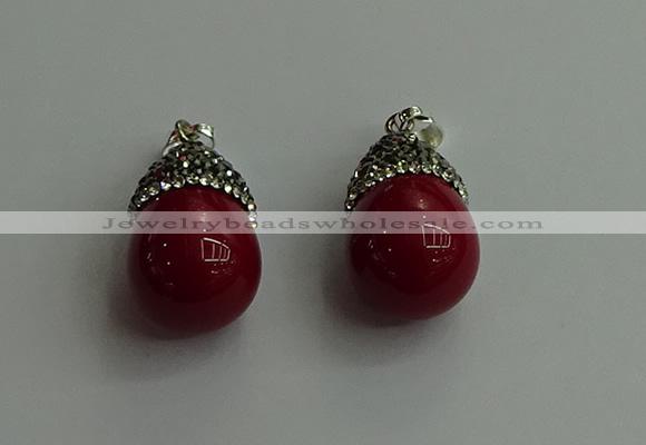 CGP458 15*25mm - 15*30mm teardrop pearl shell pendants wholesale