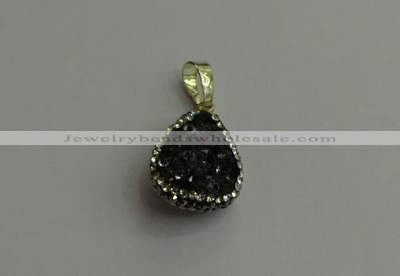 CGP475 15*20mm teardrop crystal glass pendants wholesale