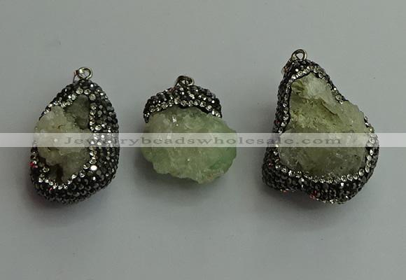 CGP566 25*30mm - 30*40mm freeform druzy agate pendants wholesale