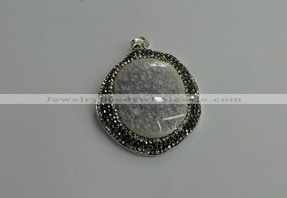 CGP661 40*45mm - 45*50mm freeform ceramic pendants wholesale