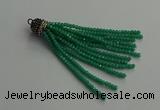 CGP670 2*3mm faceted rondelle handmade chinese crystal tassel pendants