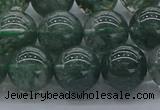 CGQ504 15.5 inches 12mm round imitation green phantom quartz beads