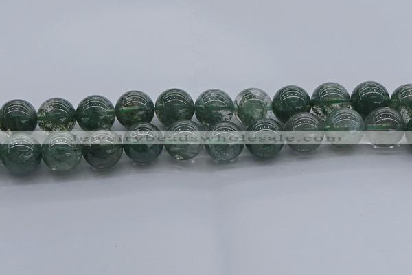 CGQ507 15.5 inches 18mm round imitation green phantom quartz beads