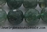 CGQ526 15.5 inches 16mm faceted round imitation green phantom quartz beads