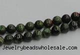 CGR01 16 inches 6mm round green rain forest stone beads wholesale