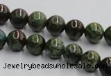 CGR03 16 inches 10mm round green rain forest stone beads wholesale