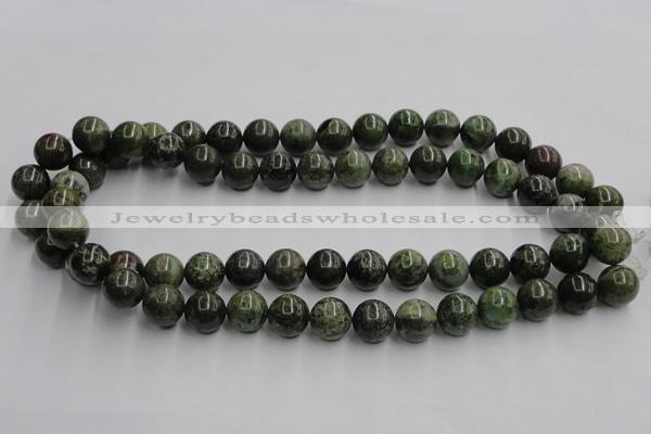 CGR04 16 inches 12mm round green rain forest stone beads wholesale