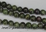 CGR42 15.5 inches 4mm round green rain forest stone beads wholesale