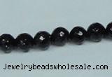 CGS106 15.5 inches 8mm faceted round blue goldstone beads wholesale