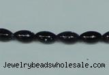 CGS120 15.5 inches 6*10mm rice blue goldstone beads wholesale