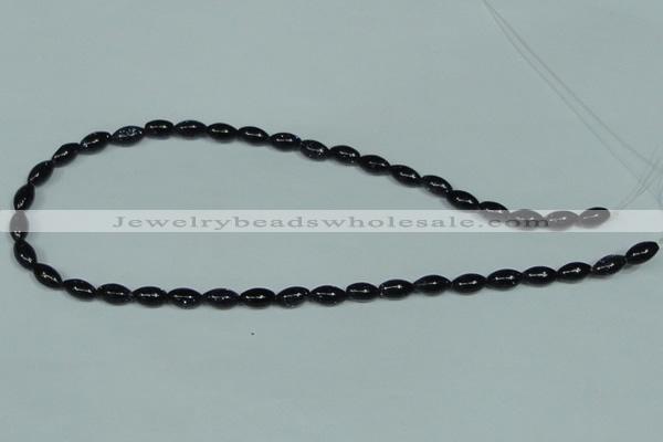 CGS120 15.5 inches 6*10mm rice blue goldstone beads wholesale