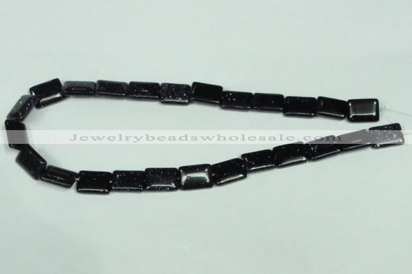 CGS130 15.5 inches 12*16mm rectangle blue goldstone beads wholesale