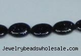 CGS134 15.5 inches 10*14mm oval blue goldstone beads wholesale