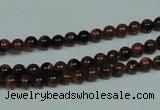 CGS200 15.5 inches 4mm round blue & brown goldstone beads wholesale