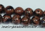 CGS204 15.5 inches 12mm round blue & brown goldstone beads wholesale