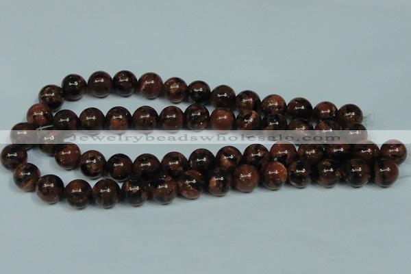 CGS205 15.5 inches 14mm round blue & brown goldstone beads wholesale