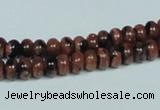 CGS206 15.5 inches 4*6mm rondelle blue & brown goldstone beads wholesale