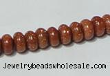 CGS63 15.5 inches 4*8mm rondelle goldstone beads wholesale