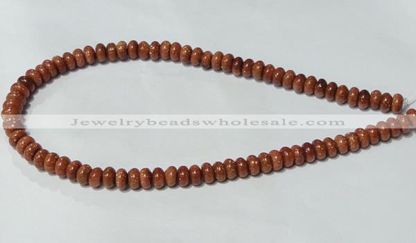 CGS63 15.5 inches 4*8mm rondelle goldstone beads wholesale