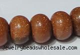 CGS66 15.5 inches 13*18mm rondelle goldstone beads wholesale