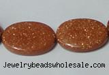 CGS79 15.5 inches 18*25mm oval goldstone beads wholesale