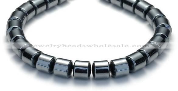 CHE04 12mm column shape 16 inches hematite beads Wholesale