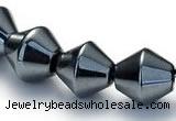 CHE06 14.5 inches 8*8mm bicone shape hematite beads Wholesale