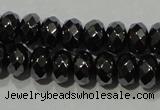 CHE103 15.5 inches 4*6mm faceted rondelle hematite beads wholesale