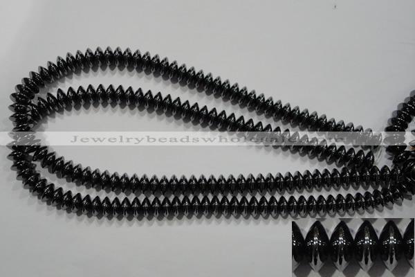 CHE109 15.5 inches 6*10mm rondelle hematite beads wholesale